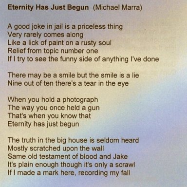 Eternity Has Just Begun