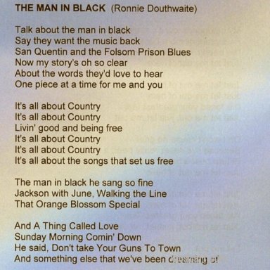 The Man In Black